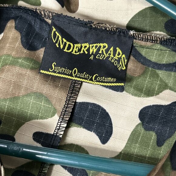 Under Wraps SEAL TEAM Adult Costume Military Army Soldier Jumpsuit Vest Camo OS - Picture 3 of 9